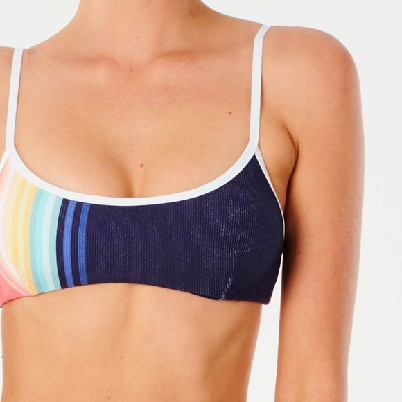 SAYULITA STRIPE CROP BIKINI TOP& CHEEKY BOTTOM - Picture 9 of 16